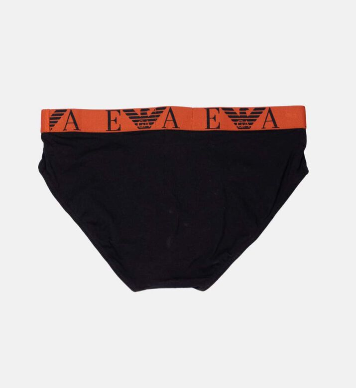 Cotton Logo Printed Elasticated Briefs