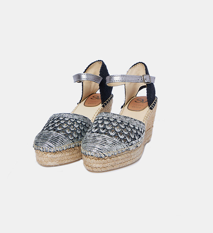 Textured Wedge Sandals