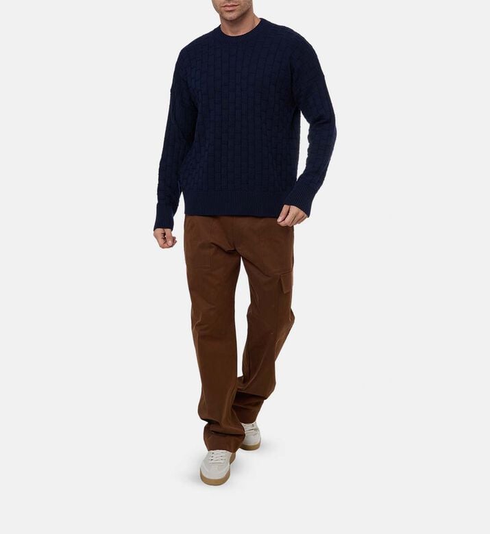 Plan C Knit Long-sleeve Sweater, Model View Plan C Knit Long-sleeve Sweater, Model View