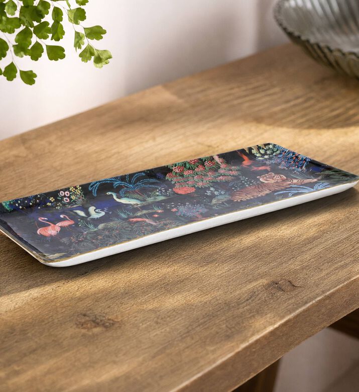 Gien Jardin Du Palais Oblong Serving Tray, Model View