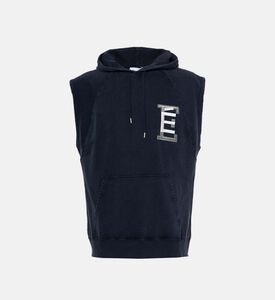 Sleeveless Hooded Top