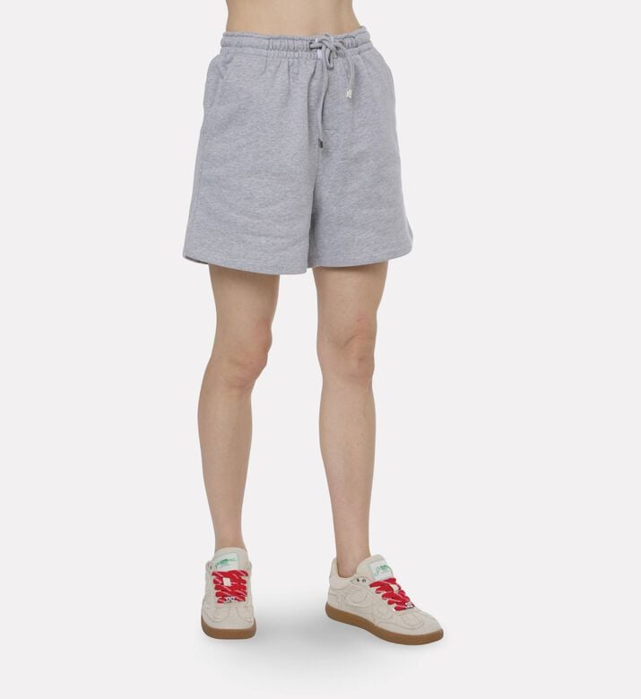 The Attico Logo Cotton Jersey Shorts, Model View