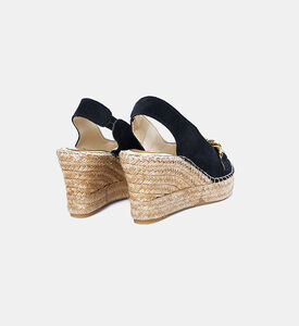 Buckle-detailed Wedge Slingbacks