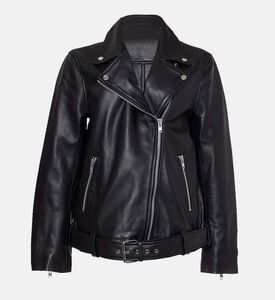 جاكيت بايكر ساوينونا بقصة عادية جلد