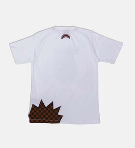Sprayground Stylized Monster Checkerboard T-shirt, White, 12y, Packshot View