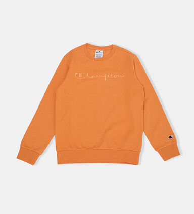 Crewneck Cotton Blend Sweatshirt