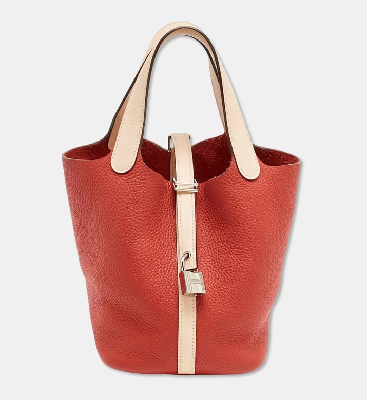 Hermes Hermes Taurillon Clemence Leather Picotin Lock 18 Bag Preowned, Packshot View