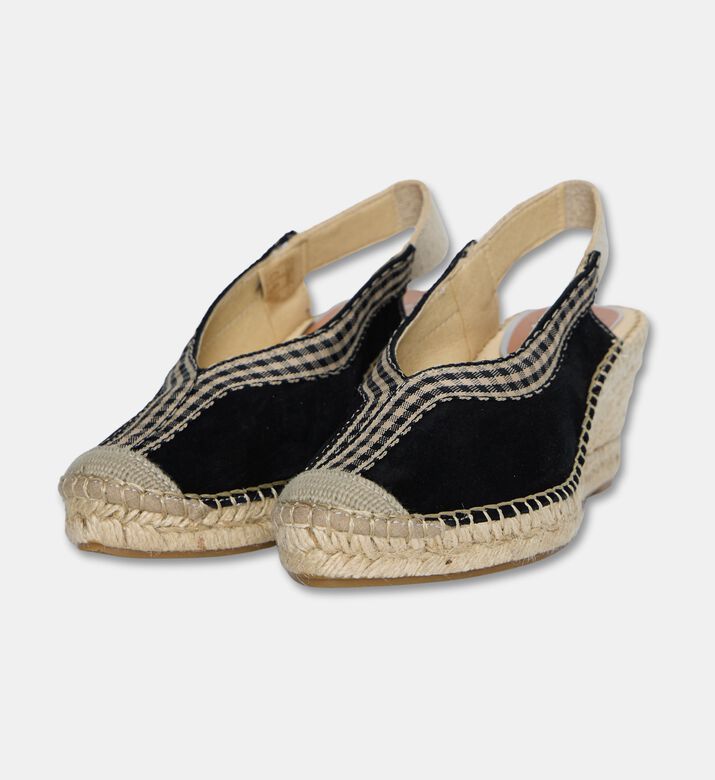 Salvi Slingback Wedge Sandals, Black, Eu-41, Packshot View