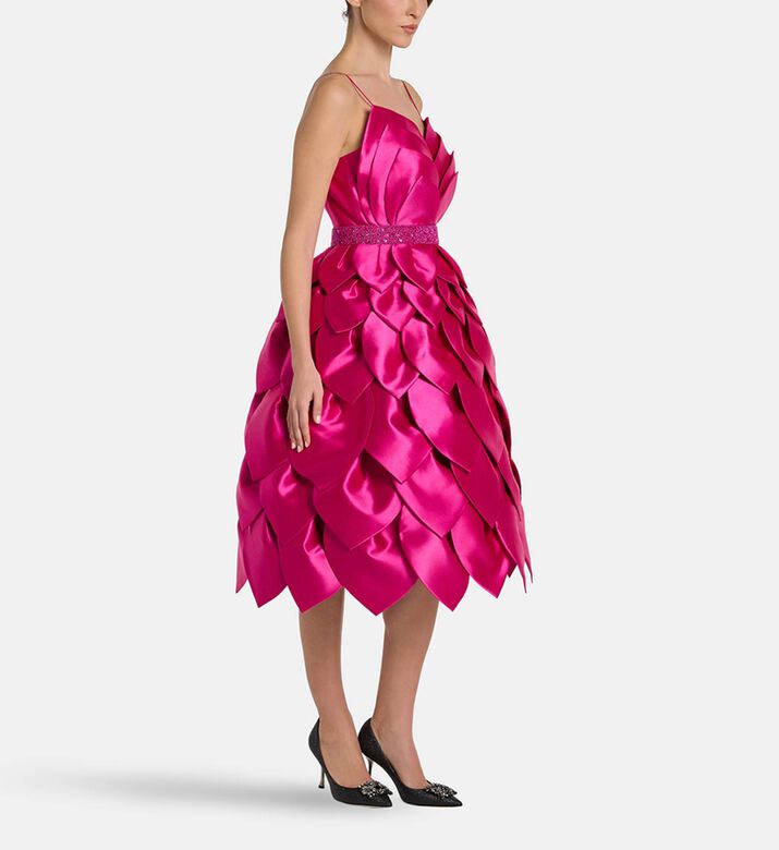 Savanna Dress Leaf, Model View
