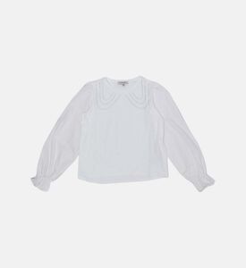 فتاة مايكرو حجر الراين تي شيرت