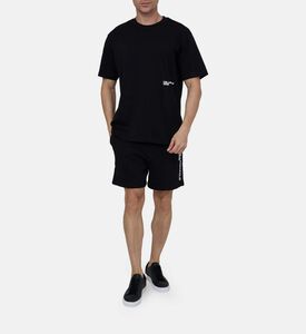 تيشيرت بطبعة شعار شيبوري مصبوغ