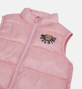 Moschino BKT Teddy Bear-print Zip Closure Vest, Pink, 12y, Packshot View