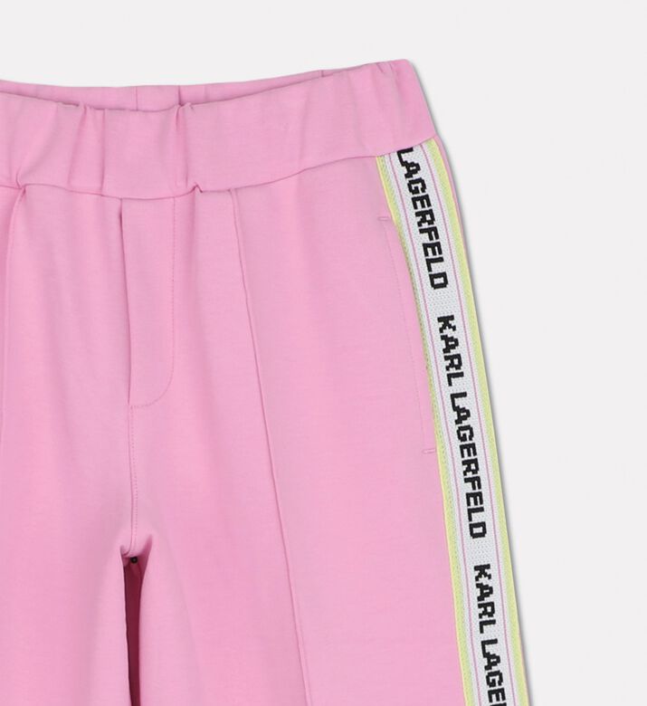 Karl Lagerfeld Logo Tape Wide-leg Jogger Pants, Packshot View