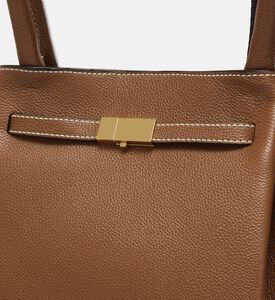 Demellier New York Grained Leather Bag, Light-brown, Packshot View