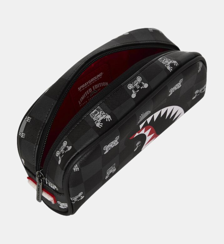 Sprayground Peeking Character Check Wallet, Packshot View
