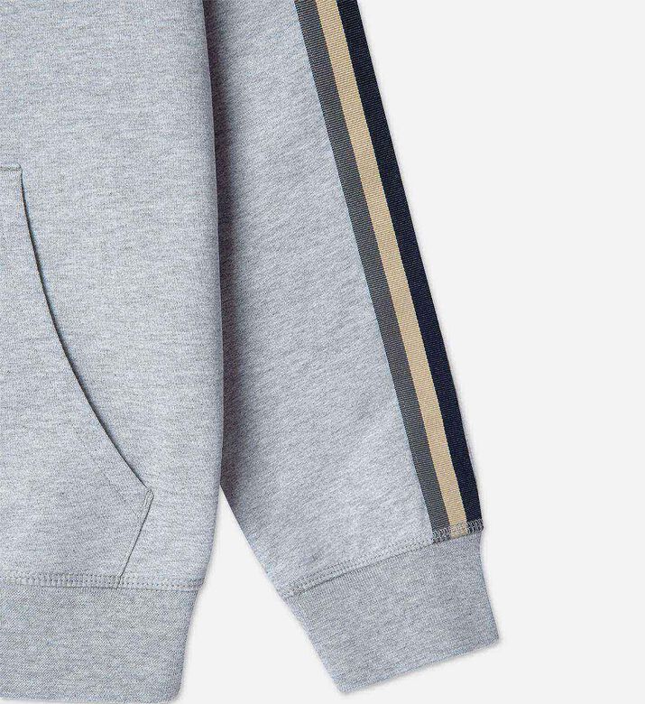 Knitted Stripe Tape Hoodie