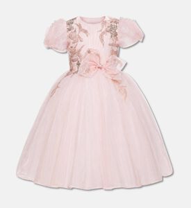 Lelyte Rose Puff-sleeve Tulle Dress, Packshot View