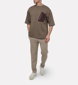 EA7 Cotton Crewneck T-shirt, Model View