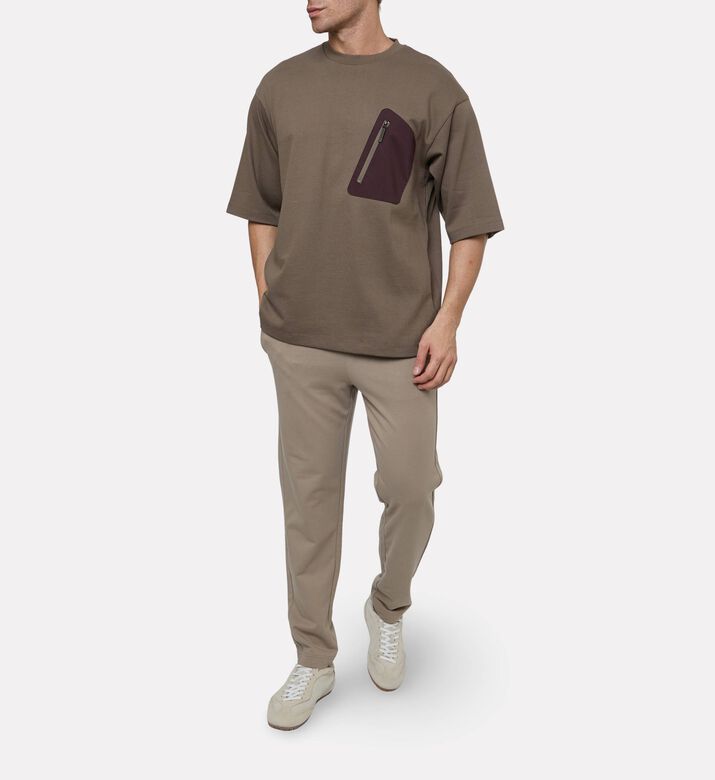 EA7 Cotton Crewneck T-shirt, Model View