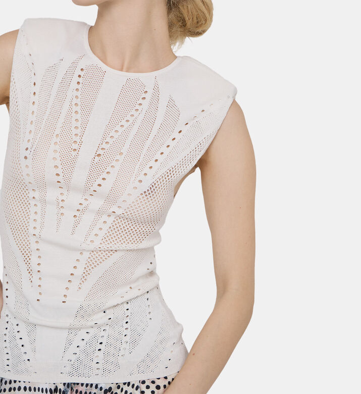 Short Sleeve Embroidered Top