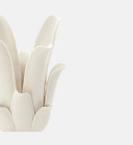 Light and Living Krana Lotus Tealight, Cream, 13.5x17.5-cm, Packshot View