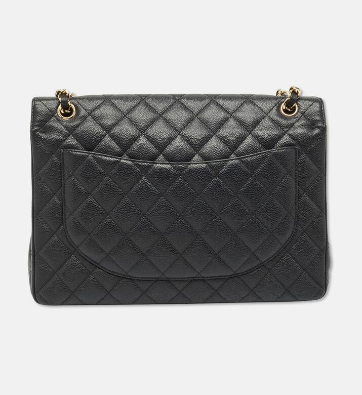 Chanel Preowned Chanel Quilted Caviar Leather Maxi Double Flap Bag, Packshot View