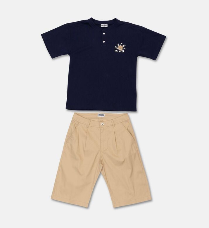 Moschino BKT Bear-print Matching 2-piece Short Set, Packshot View