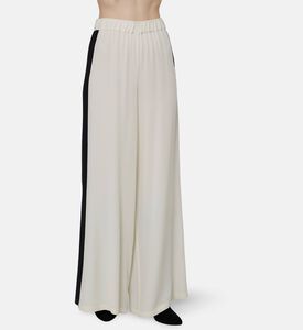 Beatrice B Side Stripe-print Wide-leg Pants, Model View