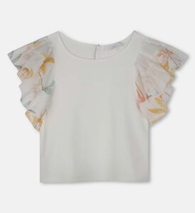 بلوزة بطبعة شجرة نخيل