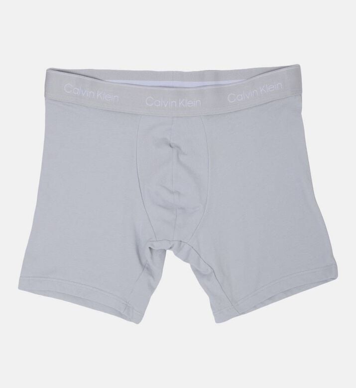 Calvin Klein Casual Logo-print 3-pack Boxers, Indigo, Xl, Packshot View