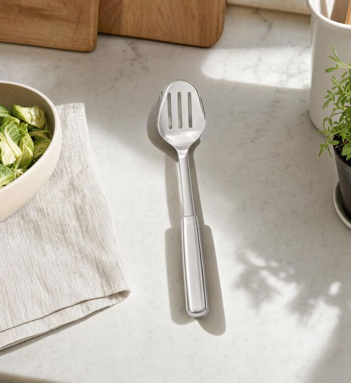 Oxo Stainless Steel Slotted Spoon, Model View
