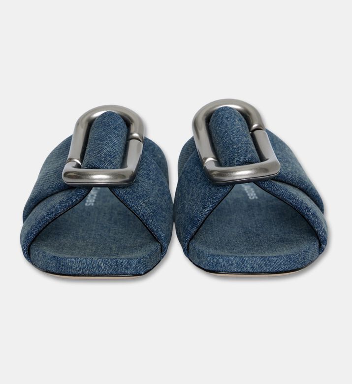 Marc Jacobs Denim Ring-detail Slide Sandals, Packshot View