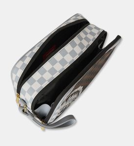 Sprayground Tear Check Pattern Toiletry Bag, Packshot View