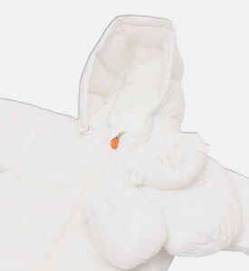 Save the Duck Padded Zip Fastening Snow Suit, Off-white, 12-18m, Packshot View