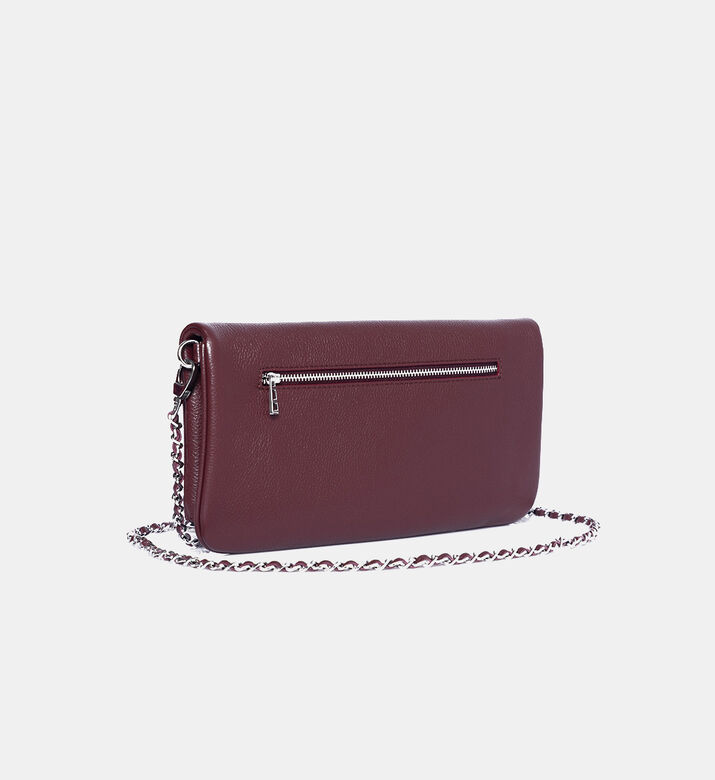 Rock Grained Leather Clutch