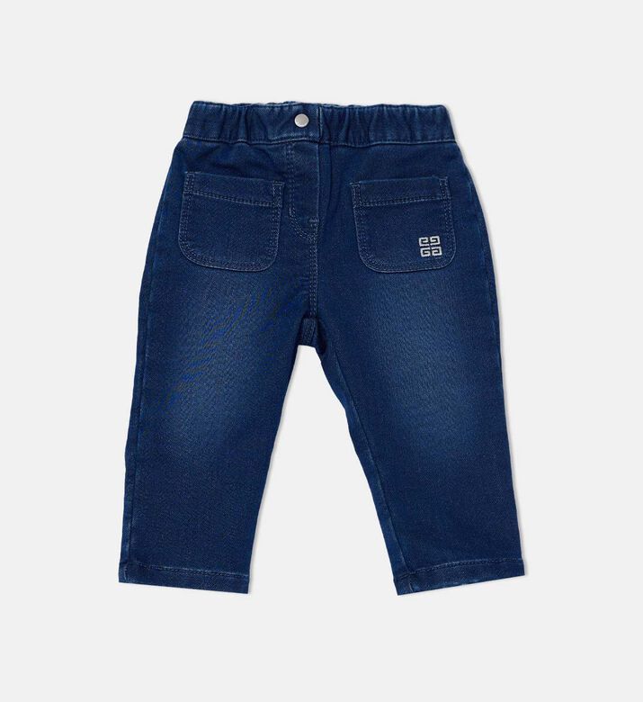 4g Cotton Blend Straight Jeans