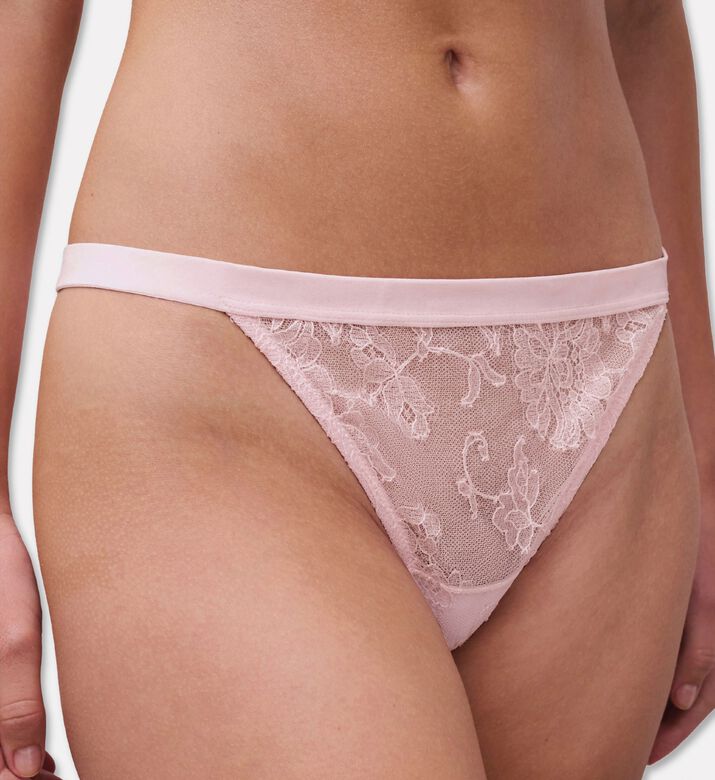 Chantelle Sheer Embroidered Tanga, Model View