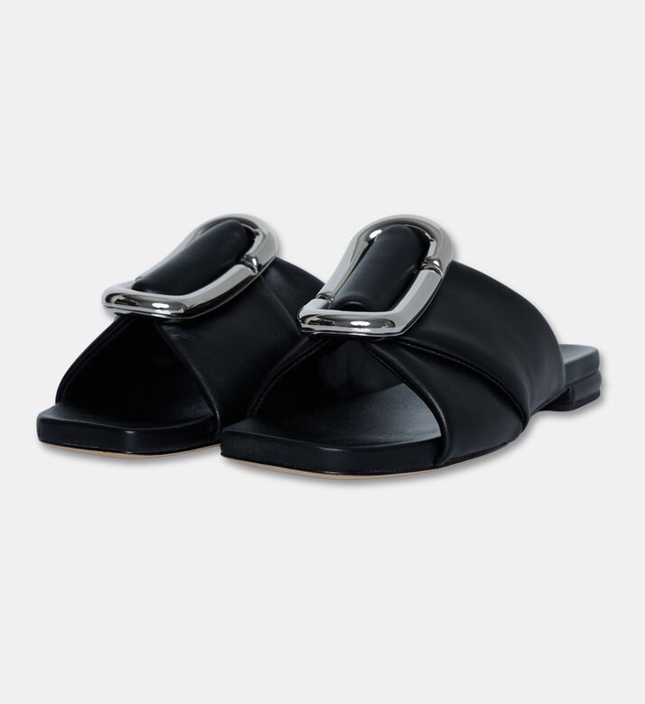 Marc Jacobs Leather Ring-detail Slide Sandals, Packshot View