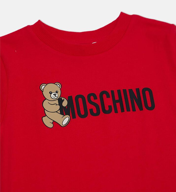Teddy Bear-print Logo-print Short-sleeve T-shirt