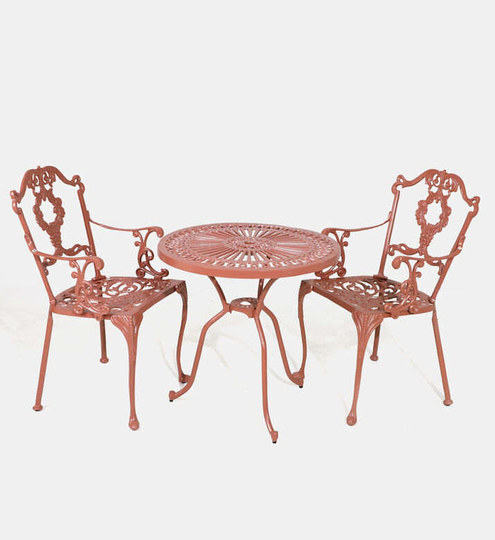 Home Deco and More Bistro Dining Table With 2 Chairs Red, Packshot View