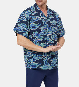 Organic Cotton Waves-print Shirt