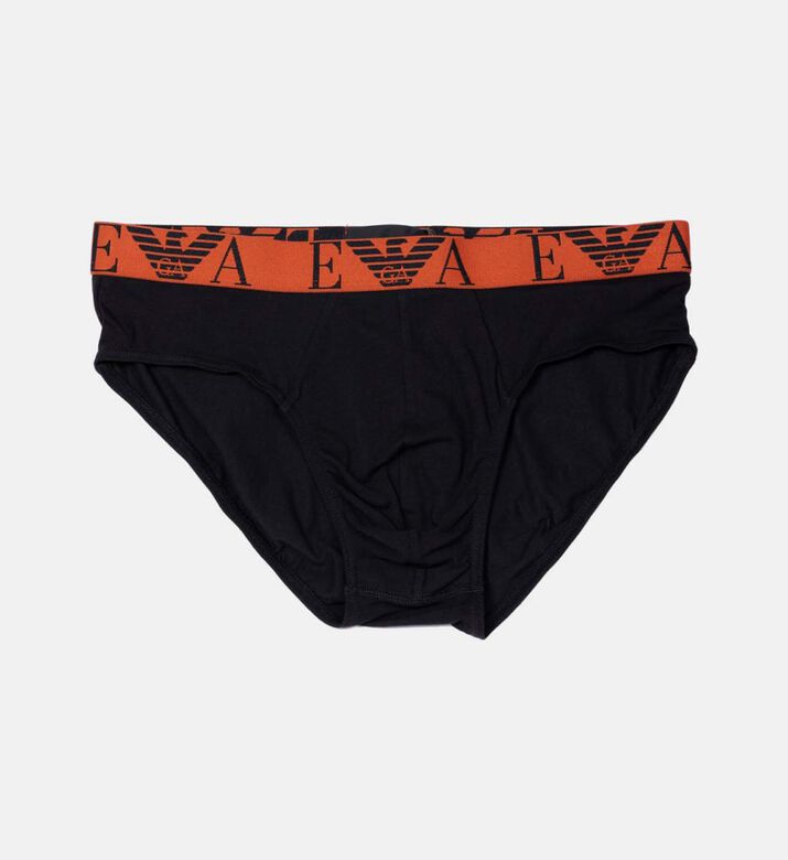 Cotton Logo Printed Elasticated Briefs