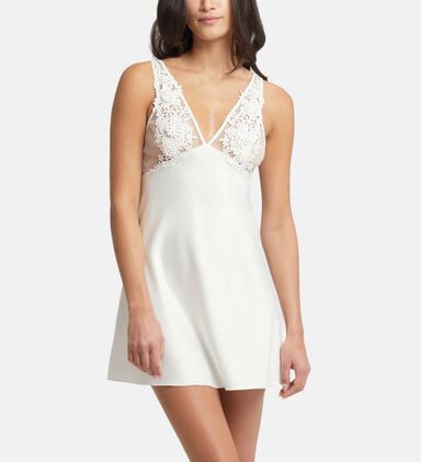 Diana Floral Satin Chemise Robe Set