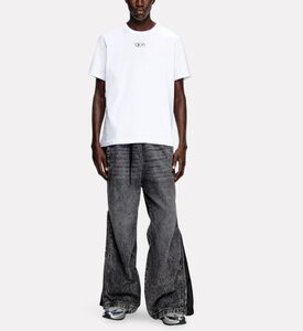 Diesel T-adjust-od Organic Cotton T-shirt, White, S, Model View