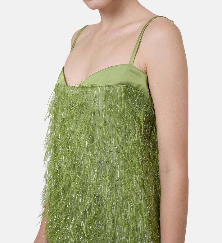 Feather Mini Dress Feather Mini Dress