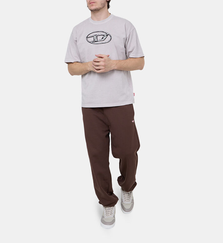 T-boxt-q22 Oval D-print T-shirt