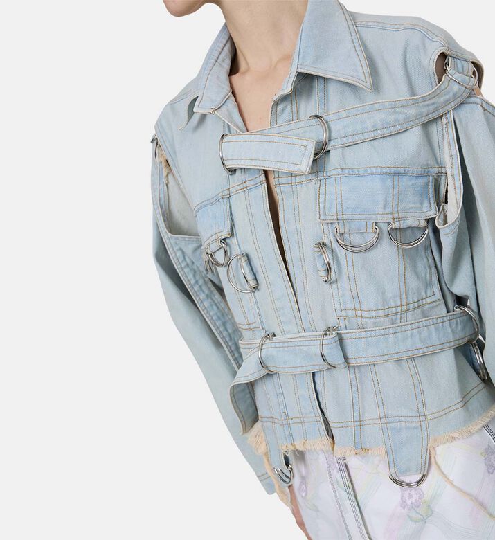 Trelli Cropped Denim Jacket