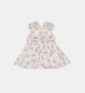 Floral-print Ruffle Mini Dress