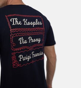 The Kooples Ts Prony, Navy, M, Model View