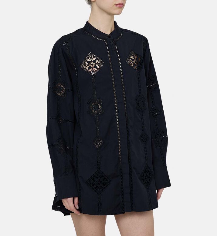 Soeline Embroidered Button-down Shirt